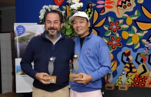 Pre-Senior Scratch Rodrigo Somlo, vice, e Renato Song, campeao