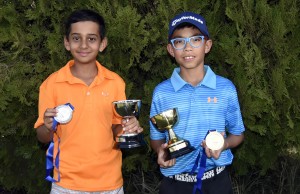 Nilan Mehta e Pedro Miyata com trofeus