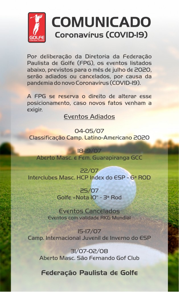 Coronavirus-comunicado FPG Julho